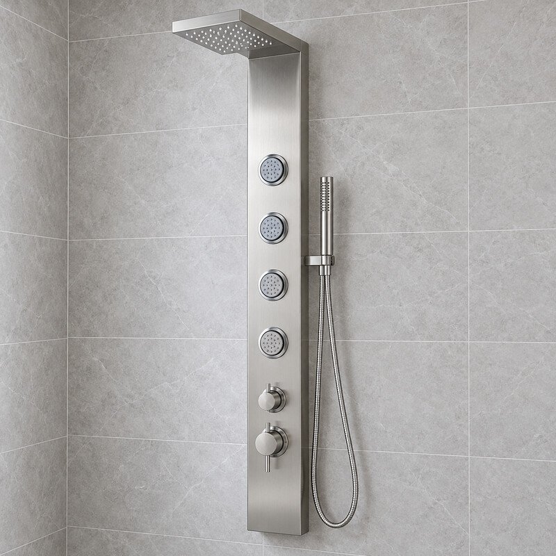 jet panel shower — illustrative image