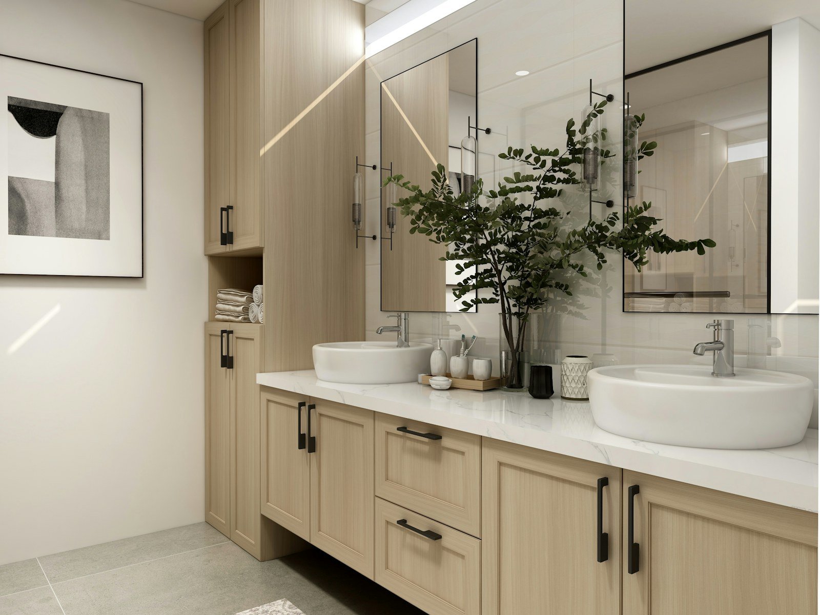 Contemporary bathroom interior