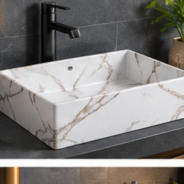 Luna Rectangular Ceramic Sink