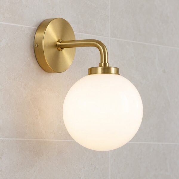 Luna Opal Globe Wall Sconce