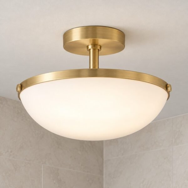 Solis Brushed Gold Ceiling Light